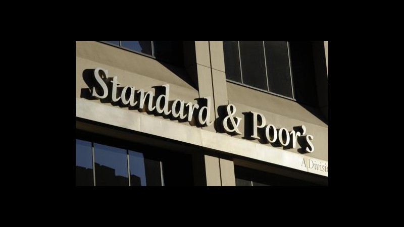 S&P: Pil 2012 eurozona a -0,8%, recessione peggiora in Italia e Spagna