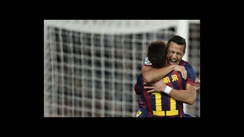 Calcio, Liga: Sanchez-gol, Barcellona batte Espanyol 1-0