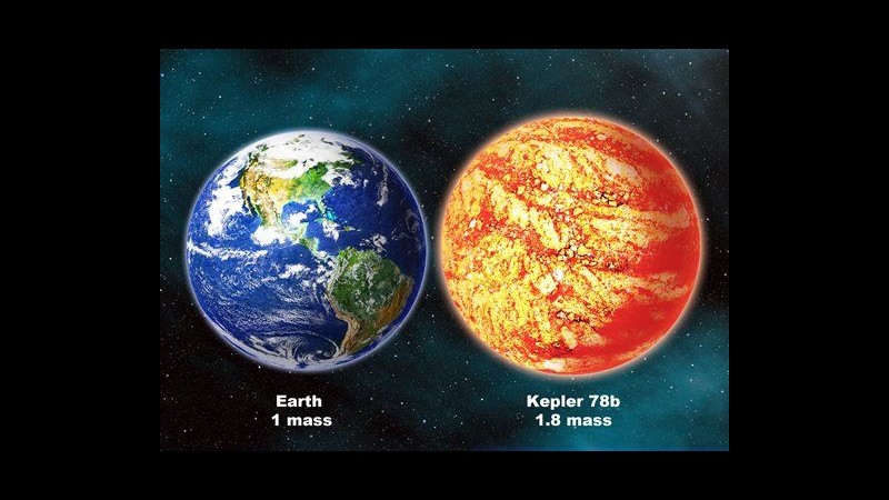 Pianeta extrasolare Kepler-78b ha massa e composizione simili a Terra