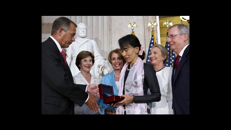 Medaglia Congresso Usa a Suu Kyi: Giorno più emozionante della vita