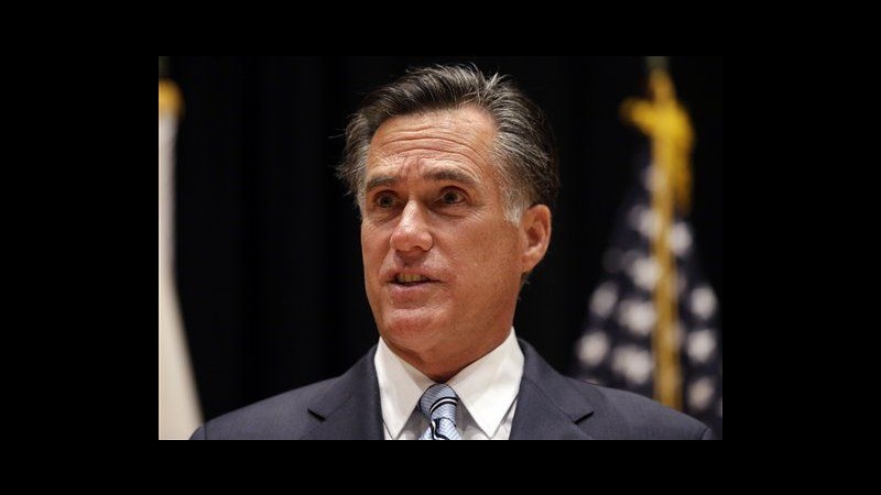 Usa 2012, Romney: Ridistribuzione ricchezza è concetto straniero