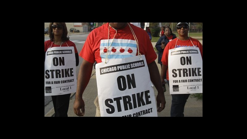 Usa, sindacato docenti Chicago decide oggi se proseguire sciopero