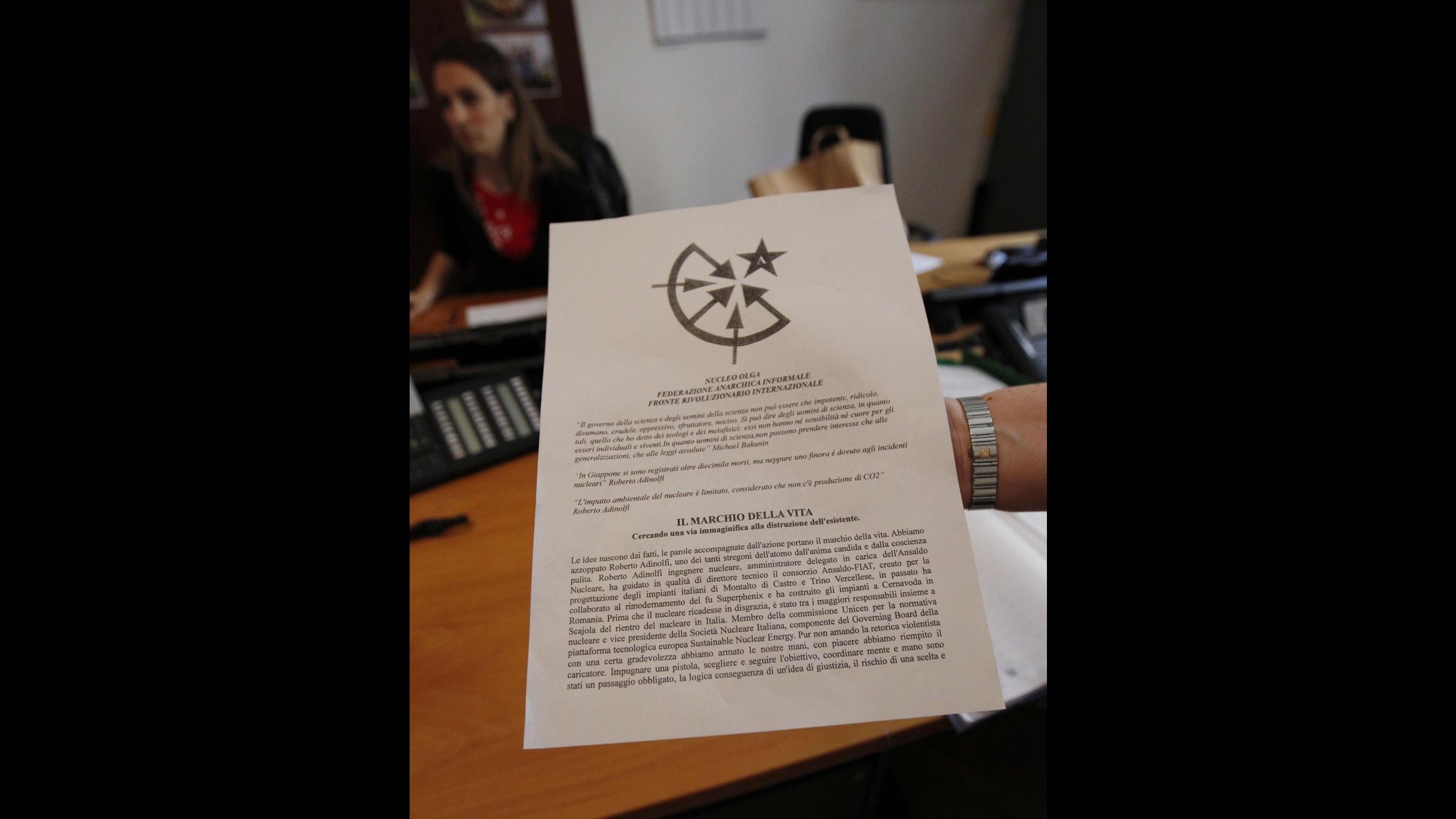 Attentato Adinolfi, due arrestati non rispondono al gip di Torino