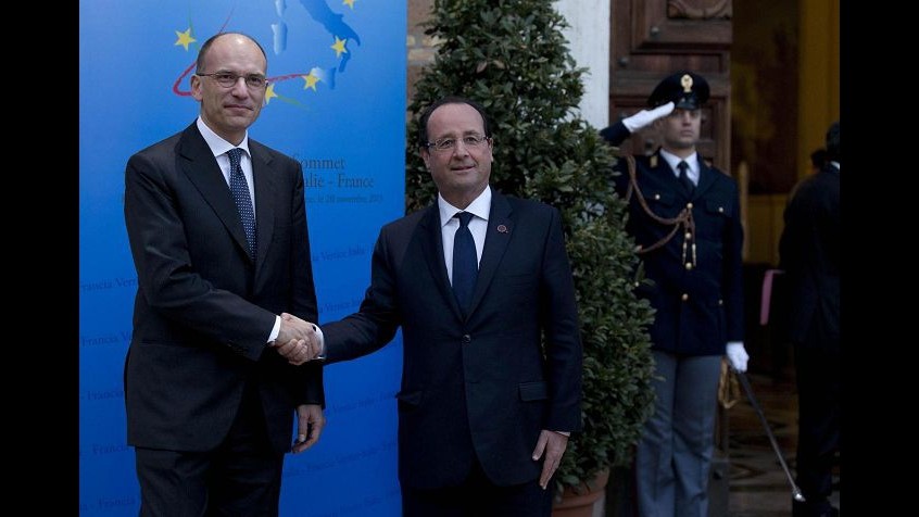 Italia-Francia, Letta-Hollande: Tav va avanti, lavori fine 2014