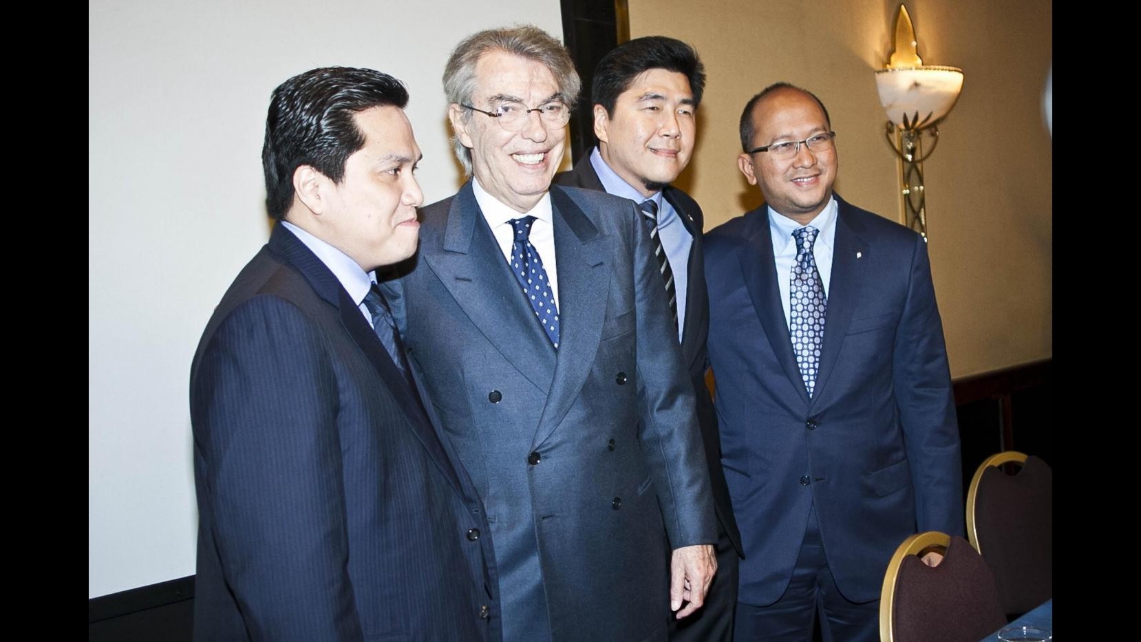 Inter, Thohir visita settore giovanile e poi incontra Maroni. Moratti: E’ interessato a nuovo stadio
