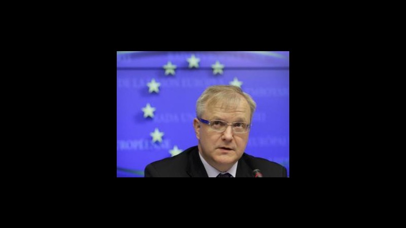 Crisi, Rehn: Meno pessimista ora della scorsa primavera
