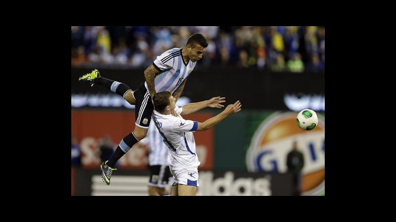 Argentina-Bosnia 2-0 in amichevole, senza Messi ci pensa Aguero con una doppietta