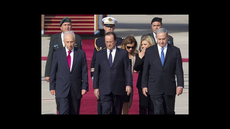 Hollande in Israele: Francia non farà concessioni su nucleare Iran