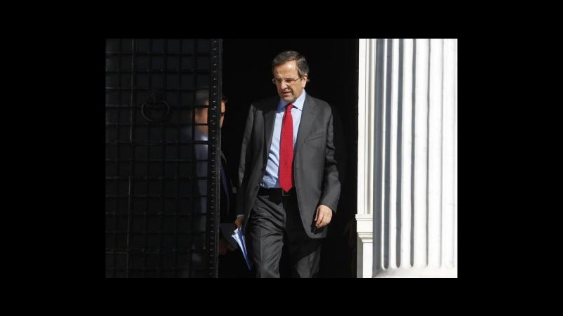 Samaras: Senza aiuti Grecia ha risorse solo fino a novembre