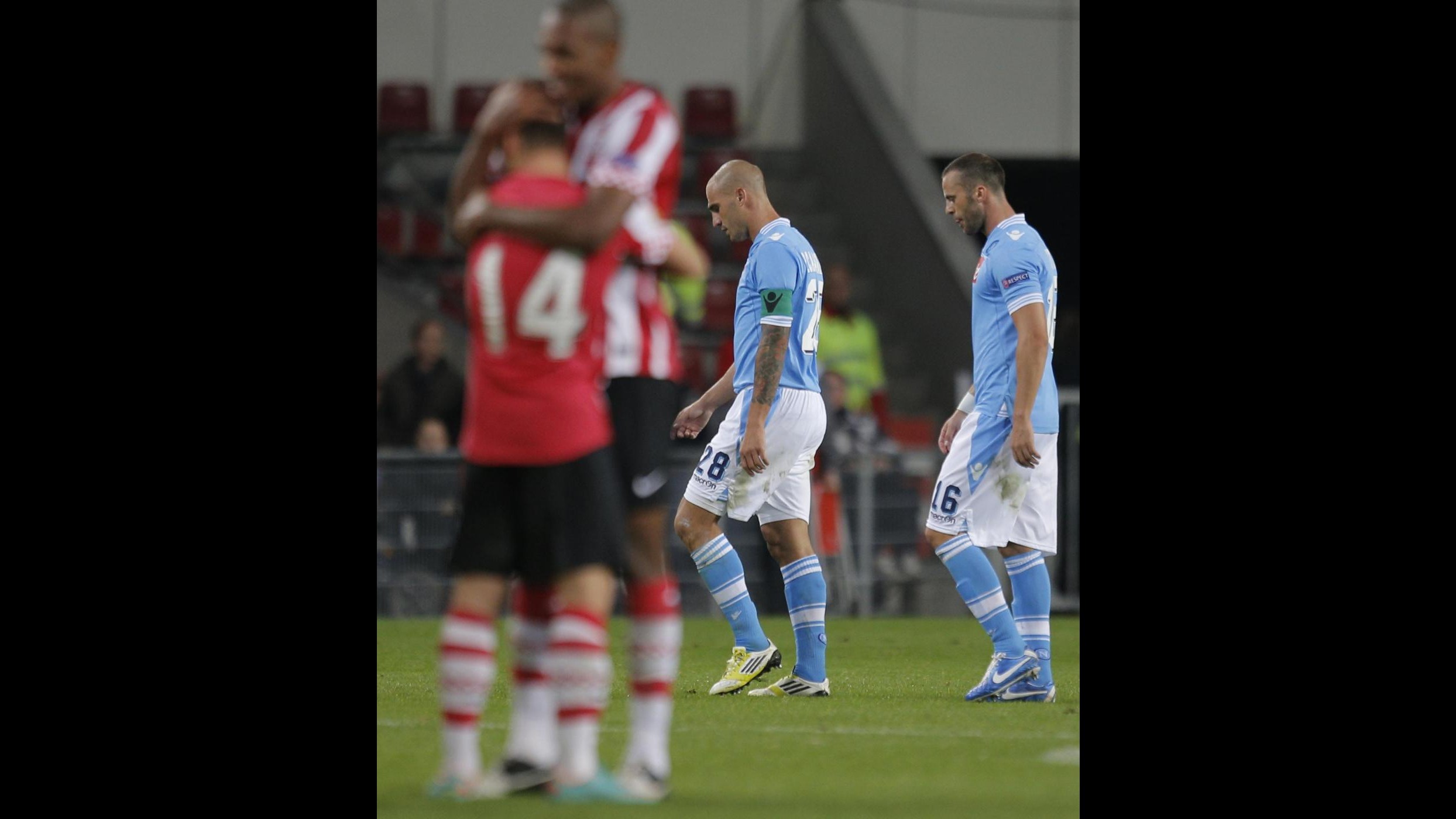 Europa League, Napoli travolto 3-0 dal Psv a Eindhoven