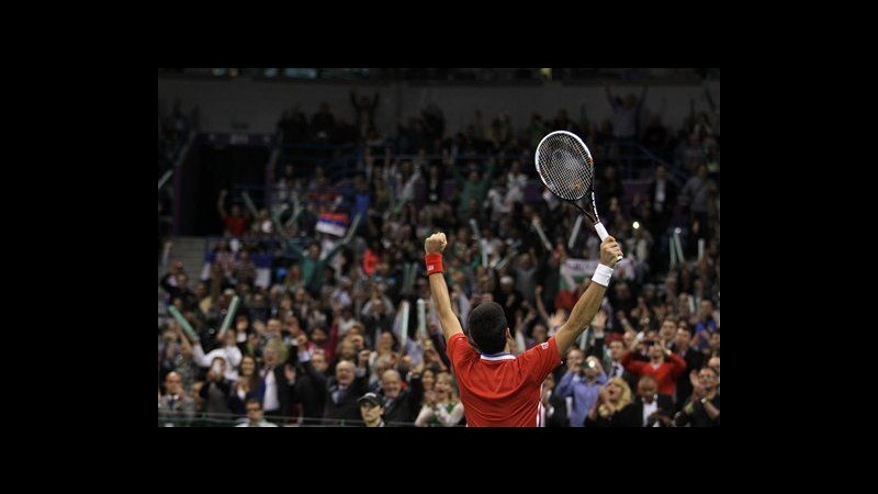 Tennis, finale Coppa Davis: Serbia-Rep. Ceca 1-1, vincono Djokovic e Berdych