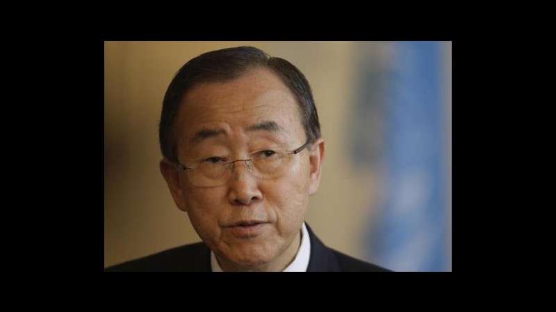 Ban Ki-moon a ministro Esteri Siria: Basta armi pesanti contro civili