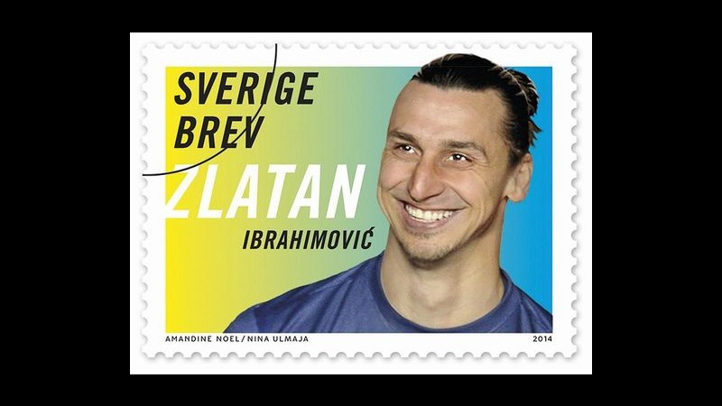La Svezia dedica un francobollo ad Ibrahimovic