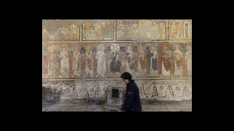 Apre a pubblico durante restauro Santa Maria Antiqua nel Foro Romano