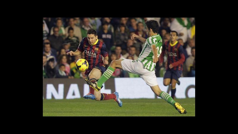 Barcellona: Messi fuori 6-8 settimane per strappo muscolare, torna nel 2014