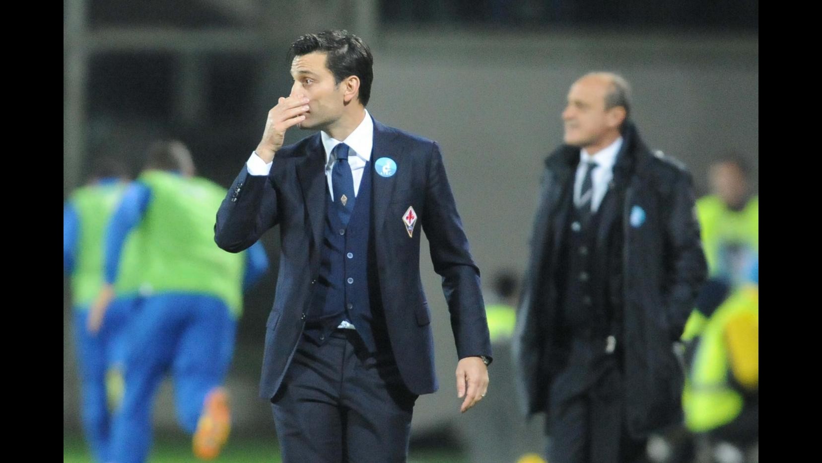 Montella: Partita dominata da Fiorentina, poi è subentrata paura