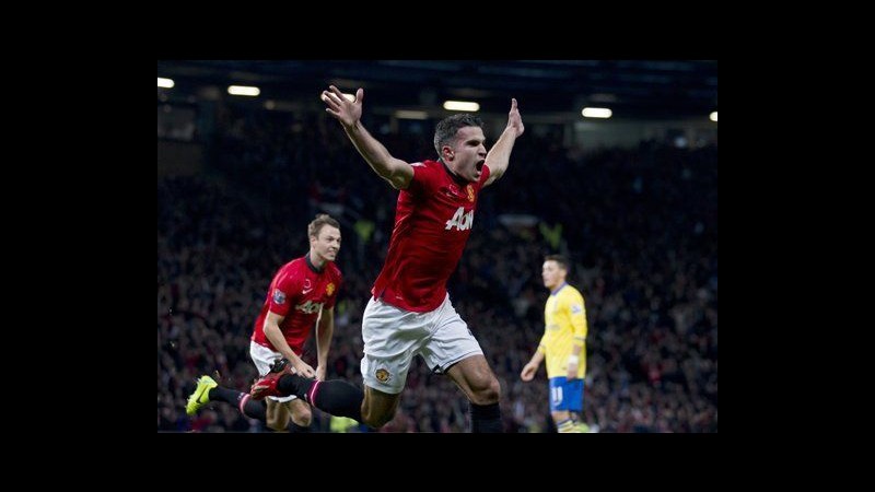 Calcio, Premier League: Manchester Utd-Arsenal 1-0, decide Van Persie