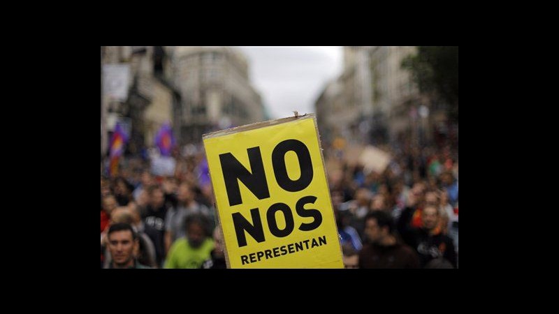 Spagna, attesa a Madrid nuova manifestazione degli indignados