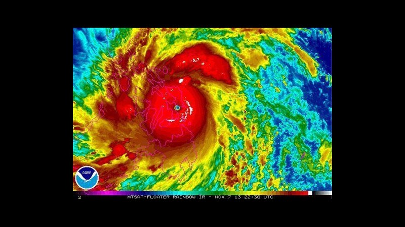 Tifone Haiyan colpisce le Filippine: 4 morti e 720mila evacuati