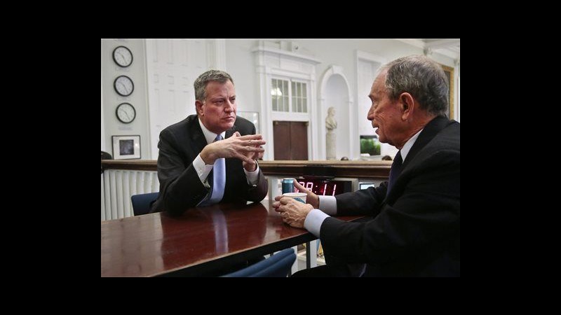 New York, incontro privato fra De Blasio e Bloomberg in municipio