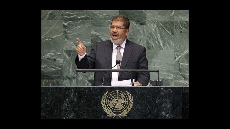 All’Onu Morsi chiede creazione Palestina. Ahmadinejad: Minaccia sionista