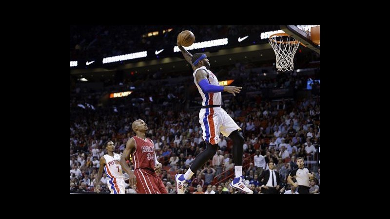 Nba, Detroit fa l’impresa a Miami ma Datome resta in panchina