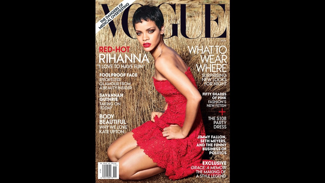 Rihanna protagonista della copertina di Vogue di novembre