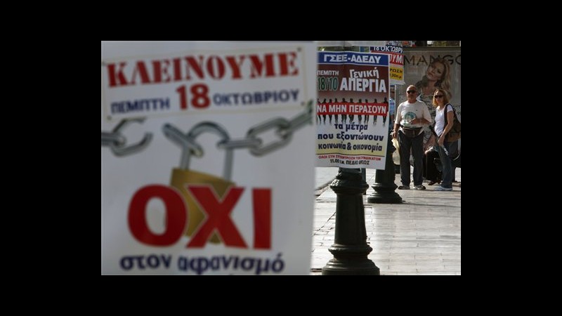 Grecia, sciopero generale contro austerità, 2 cortei ad Atene