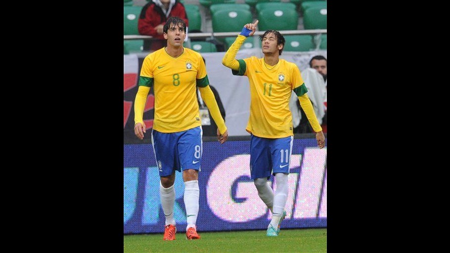Brasile-Giappone 4-0: doppio Neymar, a segno anche Kaka