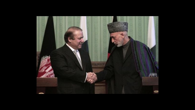 Afghanistan, Sharif incontra Karzai: accordo su colloqui con talebani