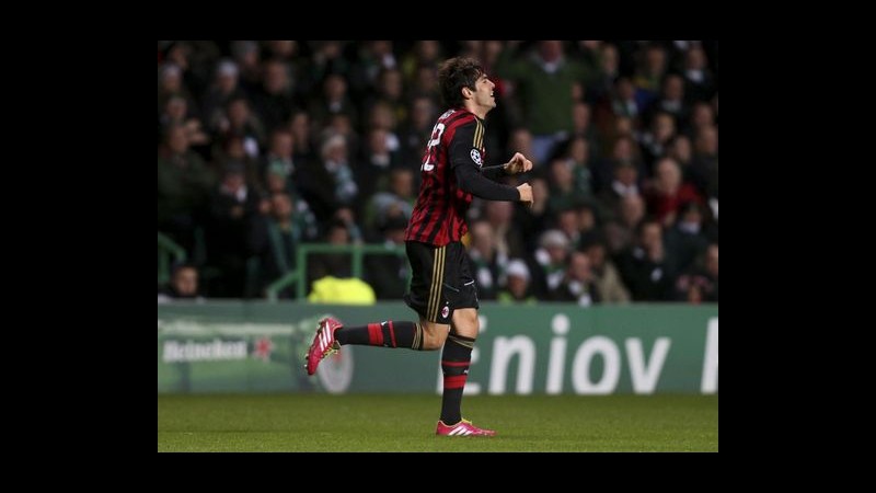 Milan, Kakà: Vittoria a Glasgow per uscire da momento difficile. Pazzini ed El Shaarawy in gruppo