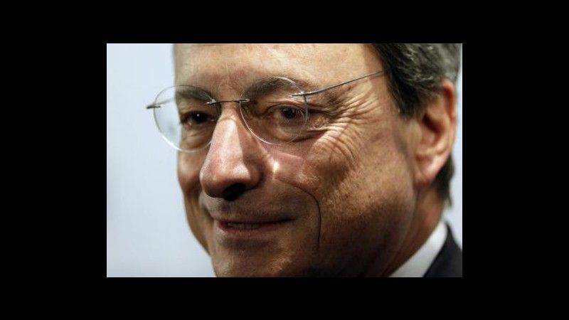 Draghi: In eurozona segni di prudente ottimismo