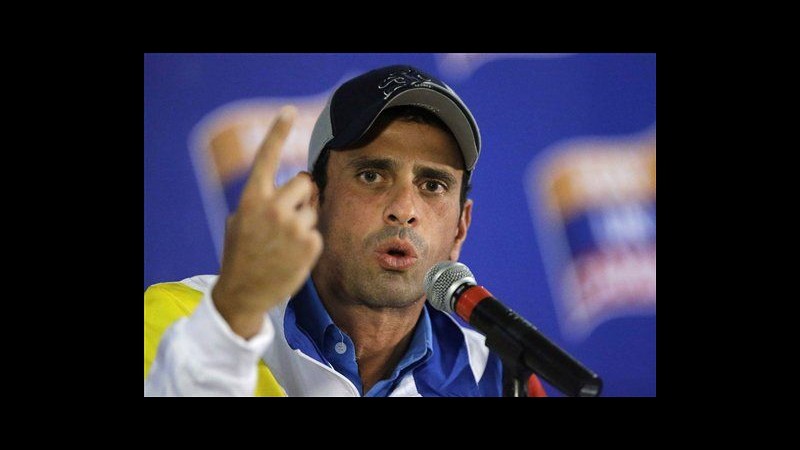 Venezuela, Capriles si ricandida a governatore dopo sconfitta