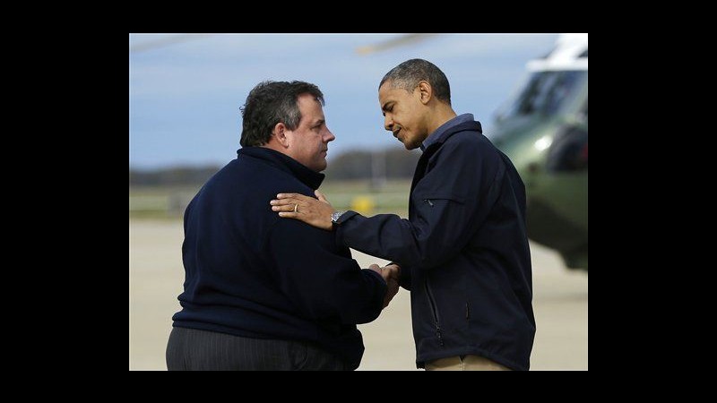 Sandy, Obama in New Jersey: Staremo a lungo al vostro fianco