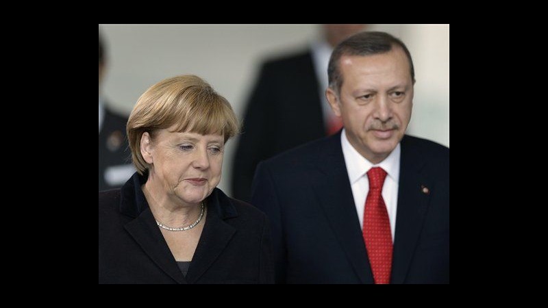 Germania, Merkel rifiuta domande su volontà Ue di accogliere Turchia