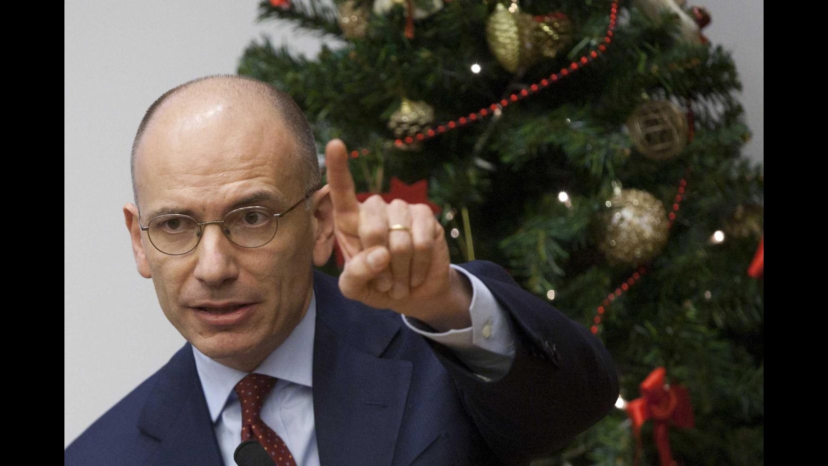 Letta: 2013 anno della svolta generazionale, ora non possiamo fallire