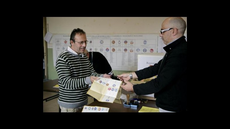Sicilia, affluenza in drastico calo al 47,2%