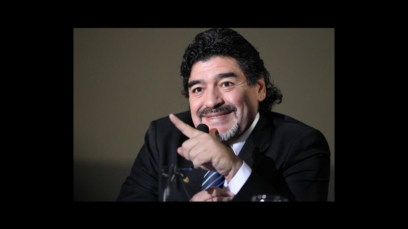 Maradona: Argentina sarà campione del mondo in Brasile, non vedo bene l’Italia