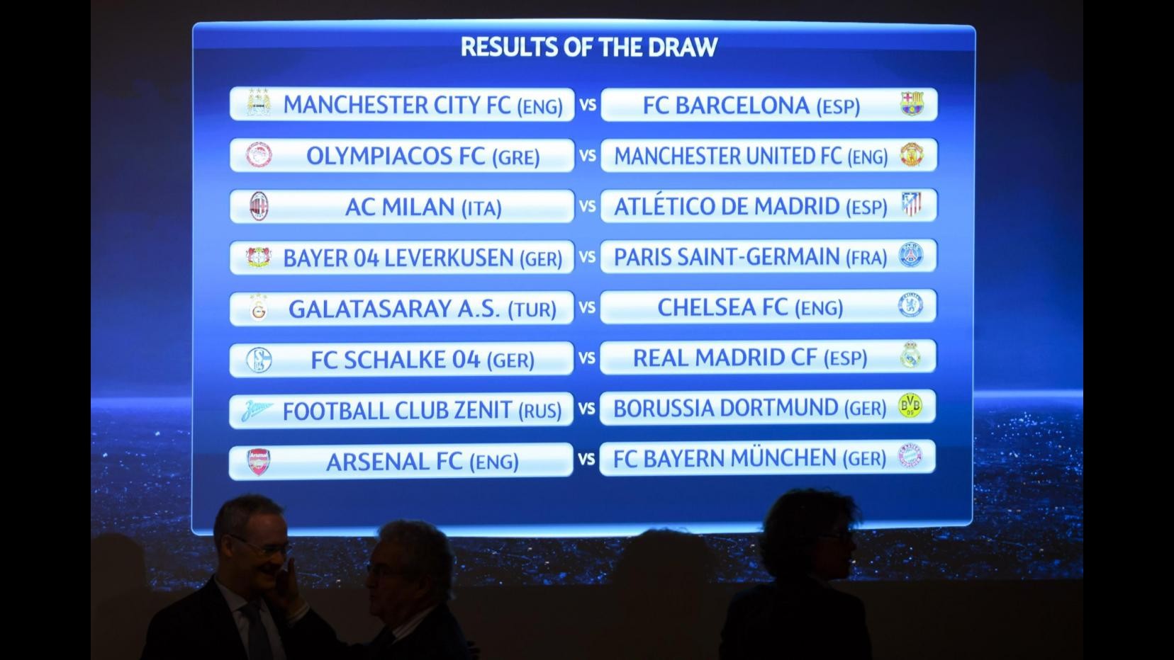 Champions League, Milan affronterà Atletico Madrid agli ottavi. Barcellona-City e Bayern-Arsenal