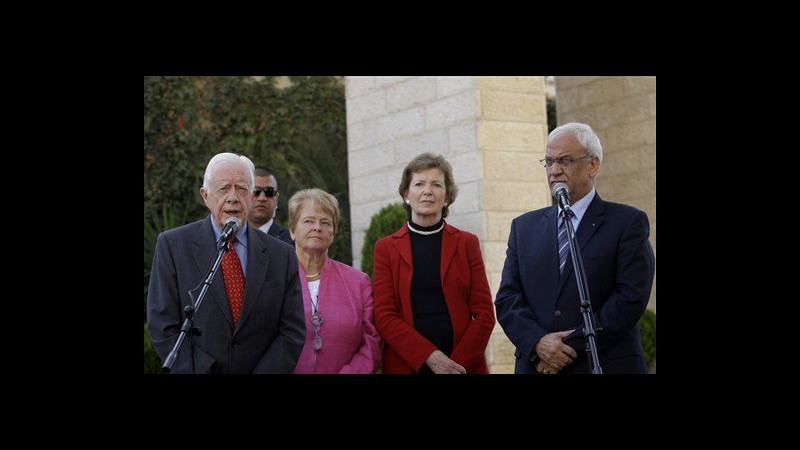 Jimmy Carter: Possibilità accordo pace Israele-Palestina sta svanendo