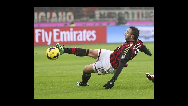 Milan, lesione all’adduttore per Pazzini: stop 8/10 giorni