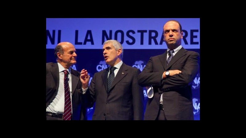 Bersani e Alfano: Non scommettiamo 1 centesimo su Monti bis