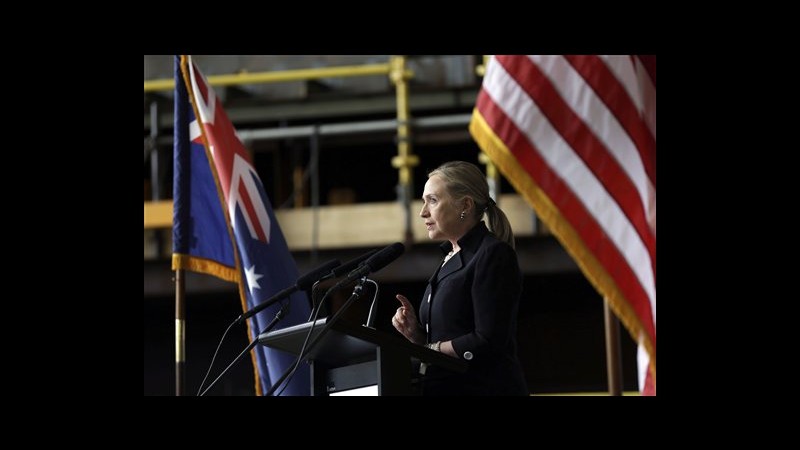 Australia, Clinton: Canberra non deve scegliere tra Usa e Cina