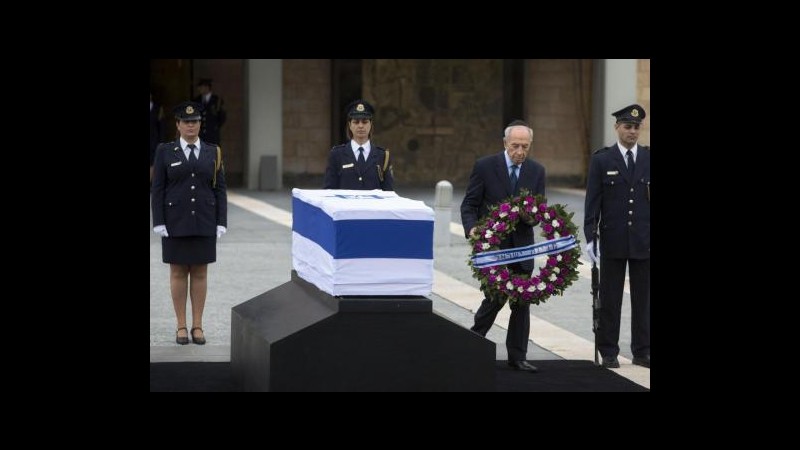 Israele, a Gerusalemme i funerali di Ariel Sharon