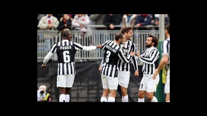Serie A, la Juve cala il poker a Cagliari: 11/a vittoria in fila, Conte nella storia