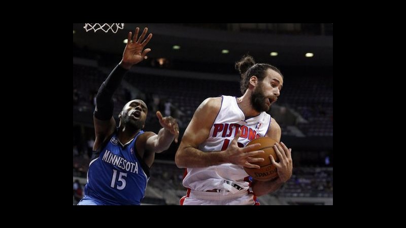 Nba: Detroit torna a vincere, Datome resta in panchina. Clippers dominano derby Los Angeles