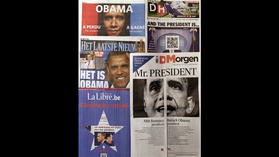 Obama o Romney? In Belgio giornali si ingegnano sulle prime pagine