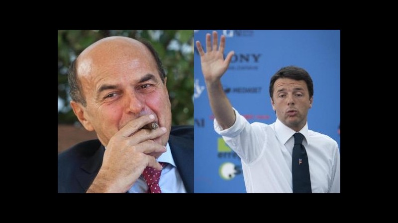 Renzi su twitter: Abbraccio fortissimo a Bersani
