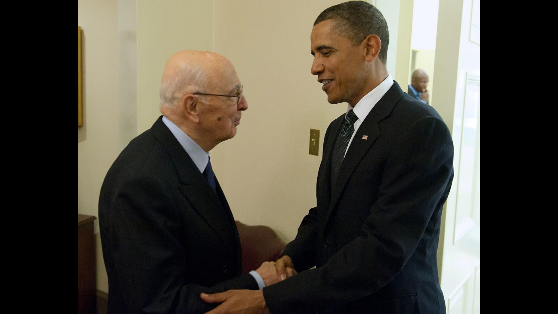 Usa 2012, Napolitano a Obama: Superare crisi economica globale