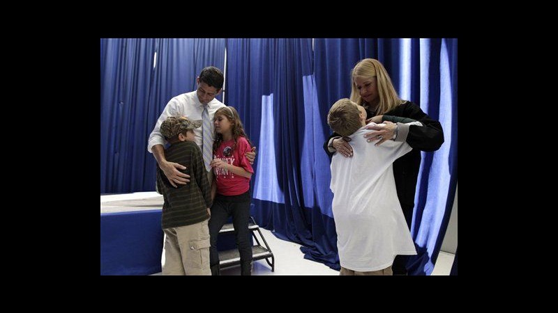 Usa 2012, Paul Ryan inseparabile dai figli in ultimi giorni campagna